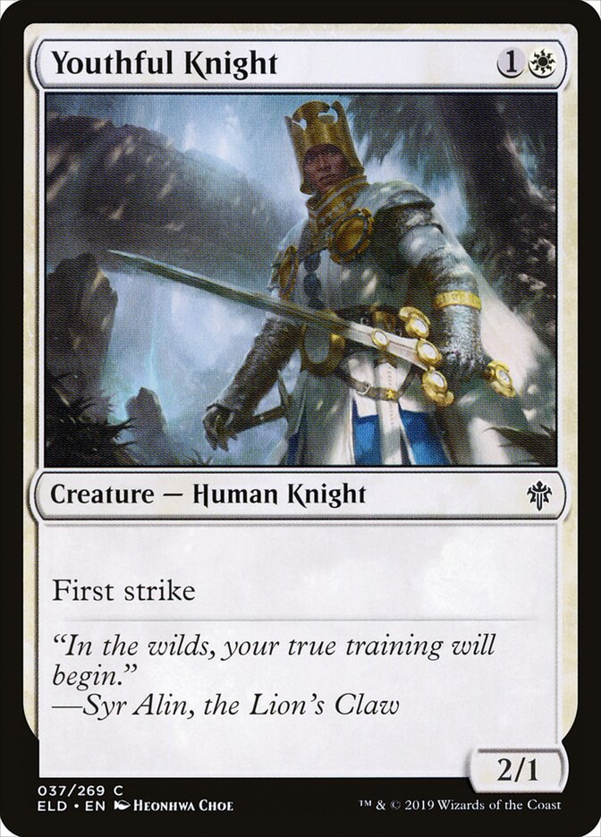 Youthful Knight — Throne of Eldraine 37/398