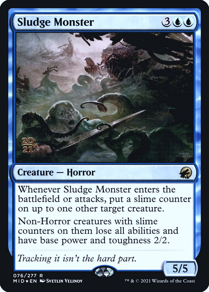 Sludge Monster — Innistrad: Midnight Hunt Promos 76s/155