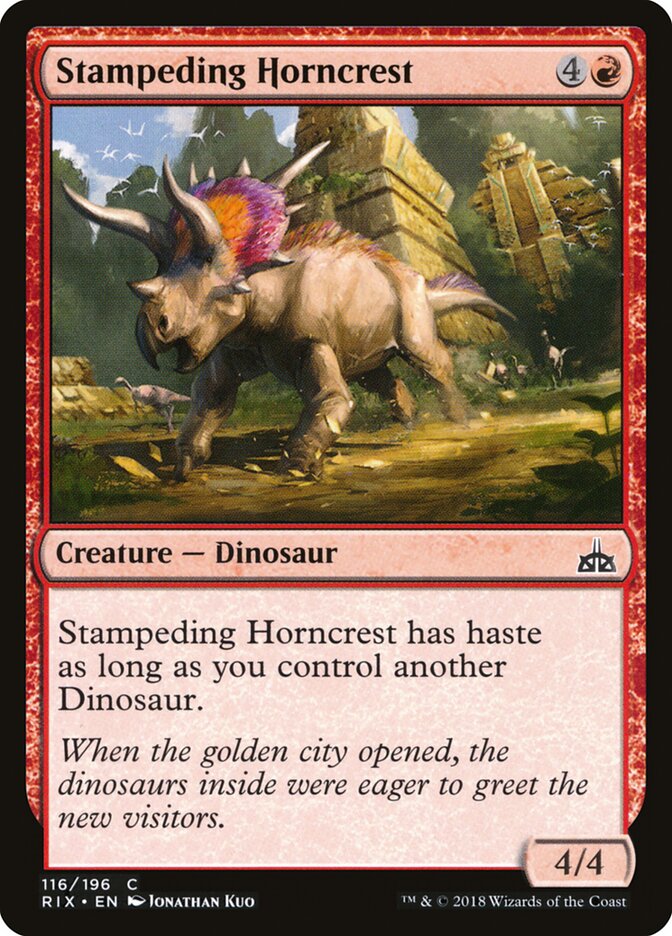 Stampeding Horncrest — Rivals of Ixalan 116/205