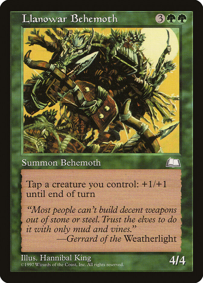 Llanowar Behemoth — Weatherlight 132/167