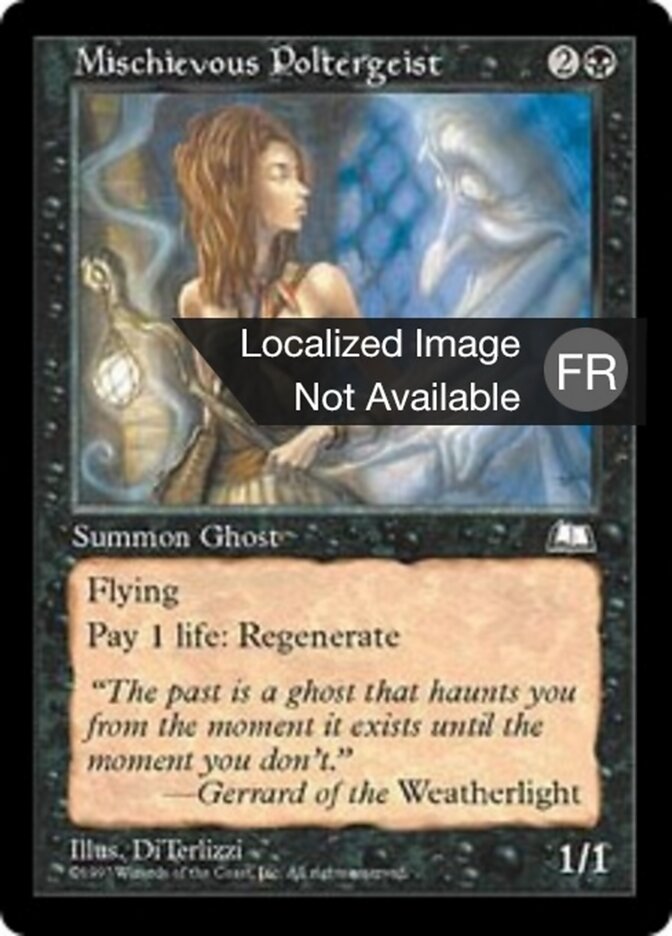 Poltergeist malicieux — Weatherlight 74/167