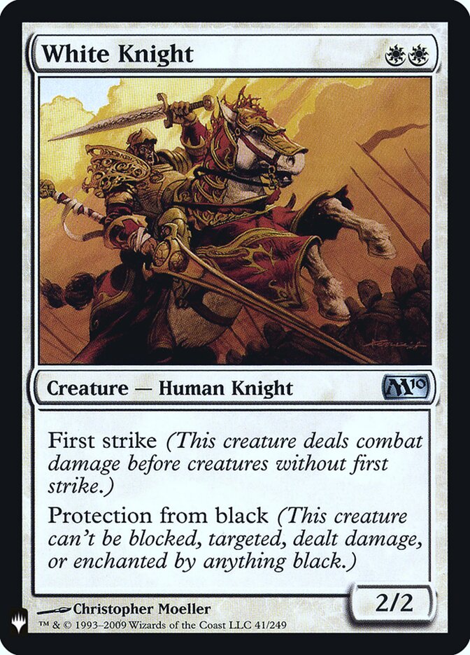 White Knight — The List M10-41/5581