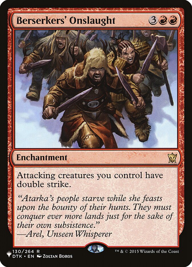 Berserkers' Onslaught — The List DTK-130/5581