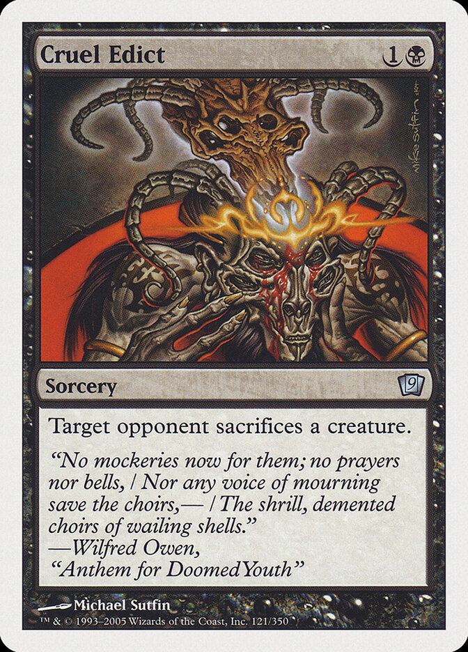 Cruel Edict — Ninth Edition 121/709