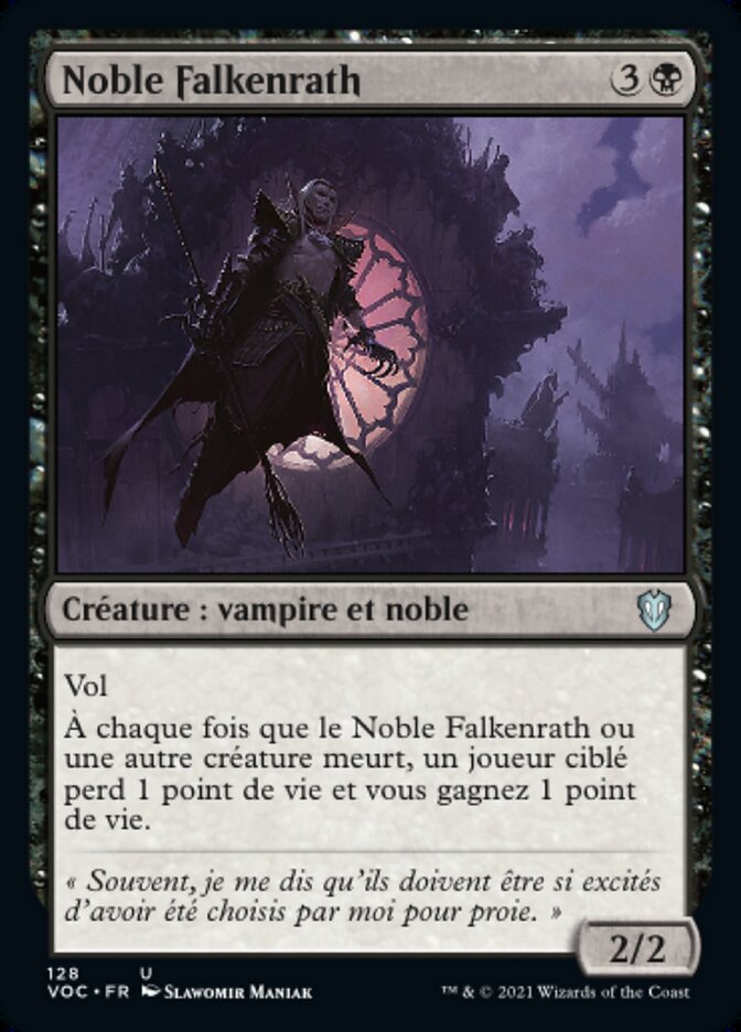 Noble Falkenrath — Crimson Vow Commander 128/188