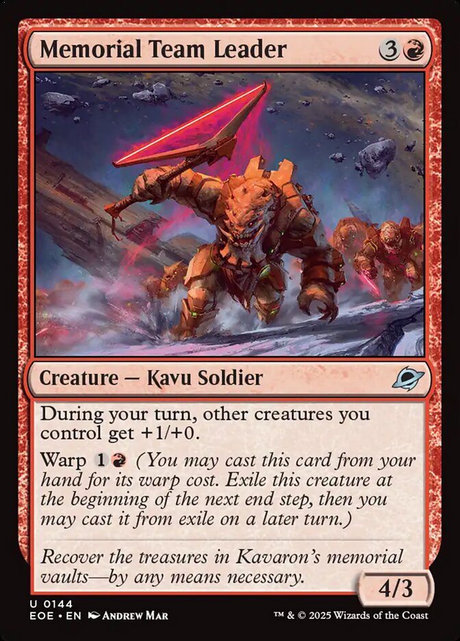 Memorial Team Leader — Edge of Eternities 144/399