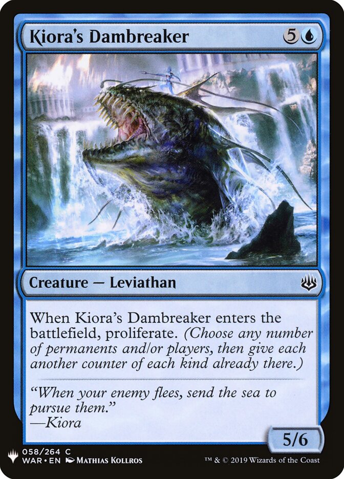 Kiora's Dambreaker — The List WAR-58/5581