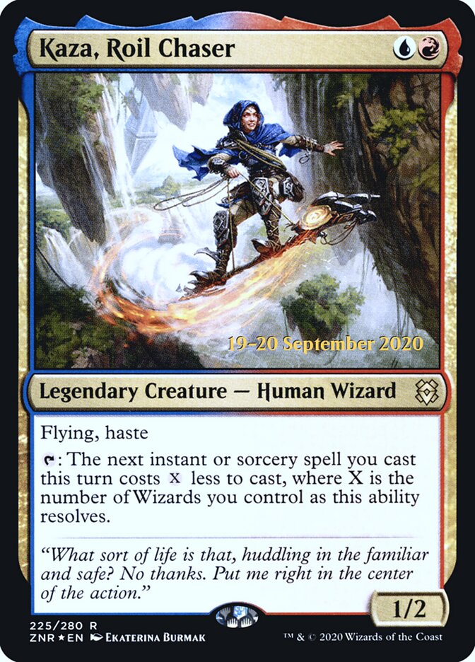 Kaza, Roil Chaser — Zendikar Rising Promos 225s/153