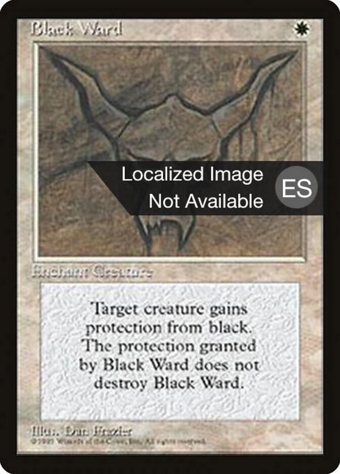 Black Ward — Fourth Edition Foreign Black Border 8/378