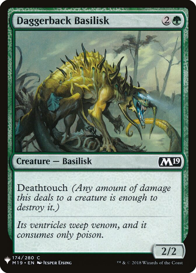 Daggerback Basilisk — The List M19-174/5581