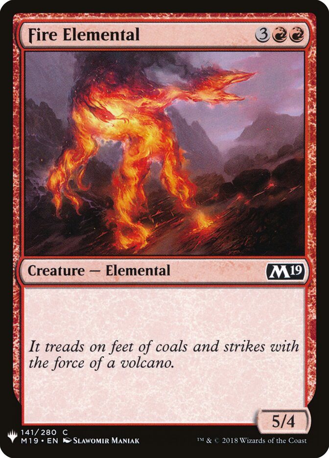 Fire Elemental — The List M19-141/5581