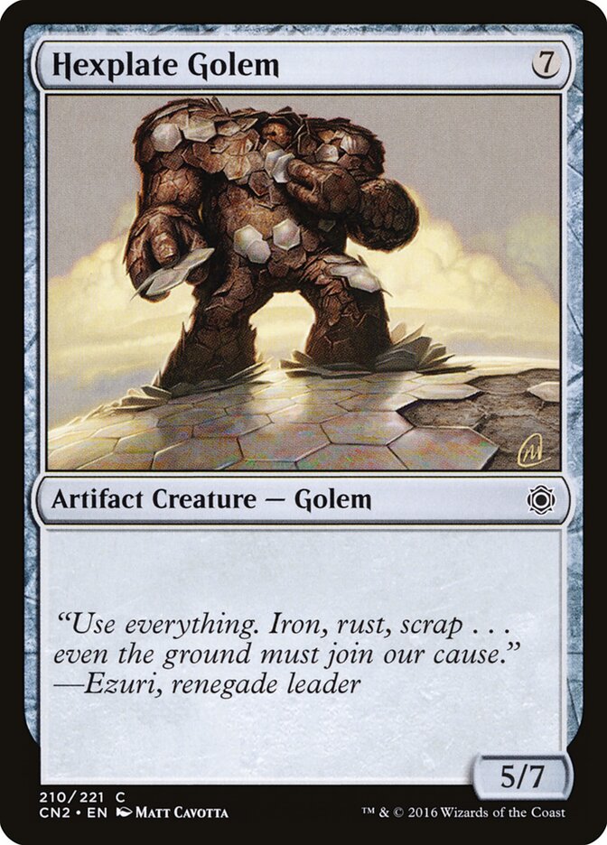 Hexplate Golem — Conspiracy: Take the Crown 210/222