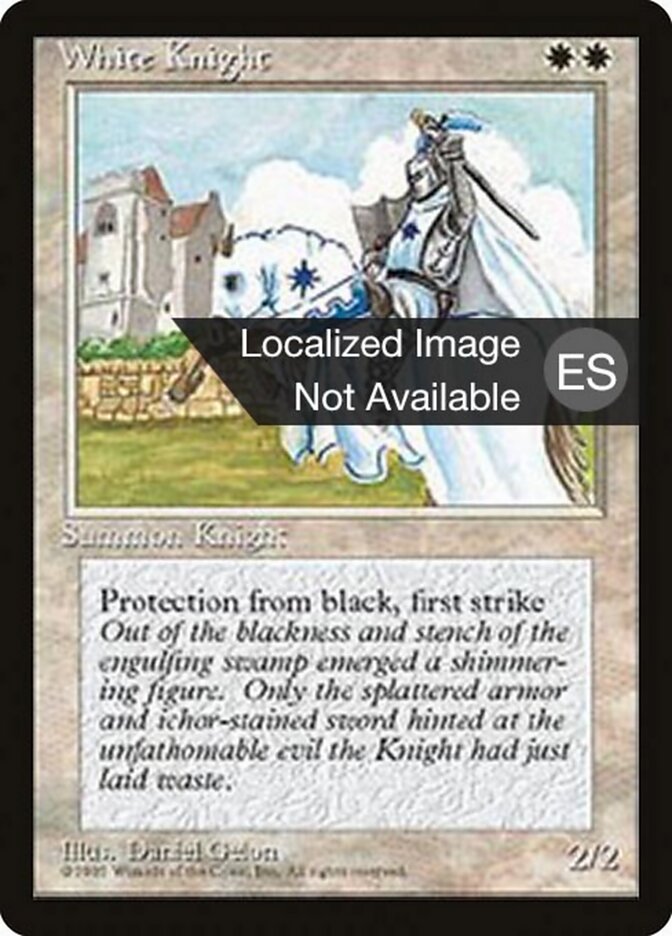 White Knight — Fourth Edition Foreign Black Border 56/378