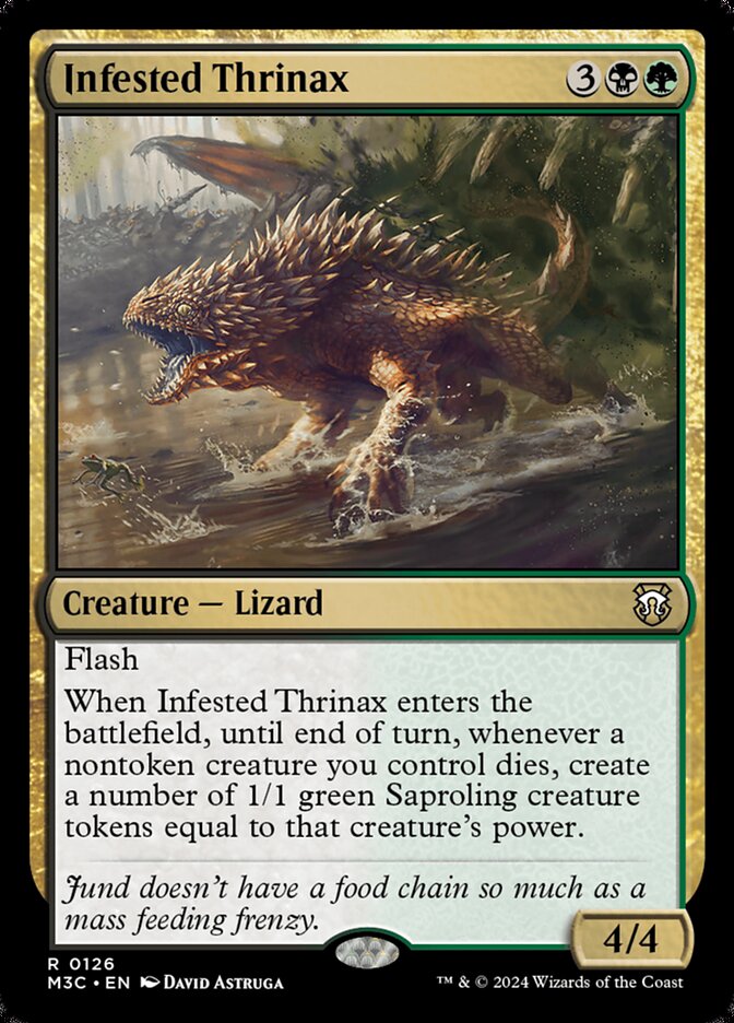 Infested Thrinax — Modern Horizons 3 Commander 126/398