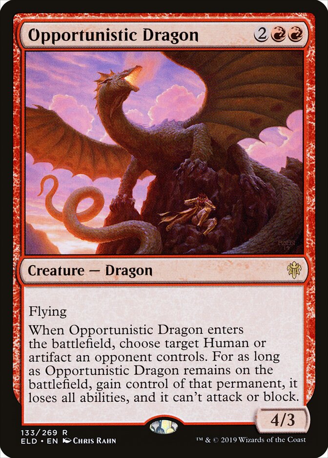 Opportunistic Dragon — Throne of Eldraine 133/398