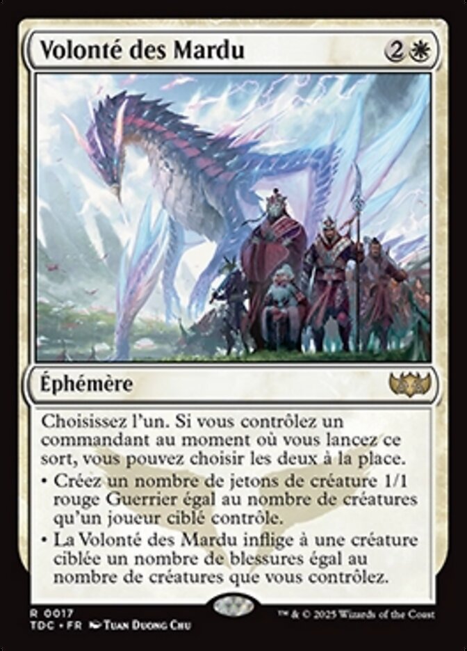 Volonté des Mardu — Tarkir: Dragonstorm Commander 17/413