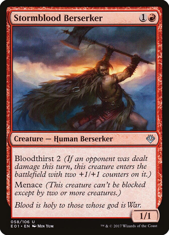 Stormblood Berserker — Archenemy: Nicol Bolas 58/106