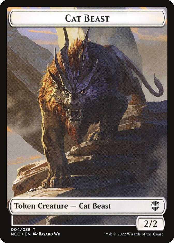 Cat Beast — New Capenna Commander Tokens 4/36