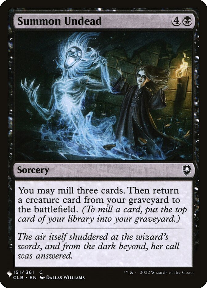 Summon Undead — The List CLB-151/5581