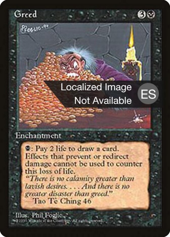 Greed — Fourth Edition Foreign Black Border 140/378