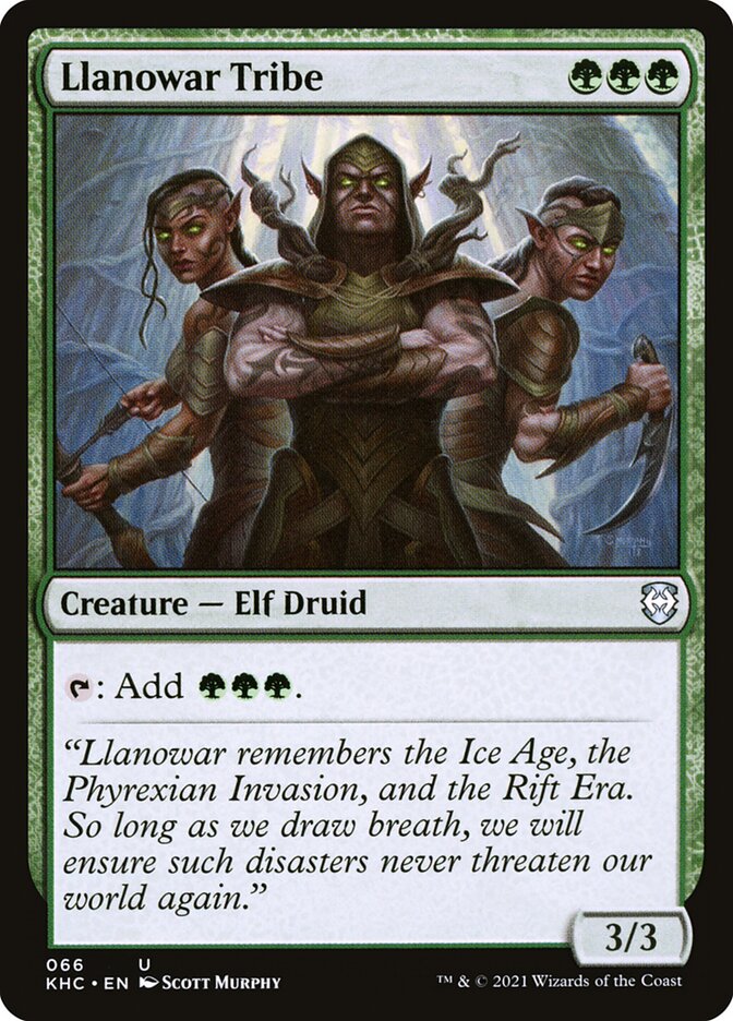 Llanowar Tribe — Kaldheim Commander 66/119