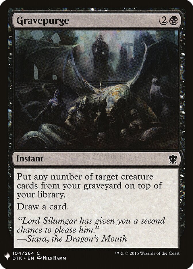 Gravepurge — The List DTK-104/5581
