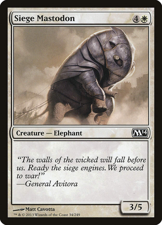 Siege Mastodon — Magic 2014 34/249