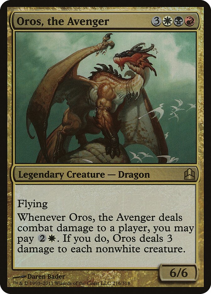 Oros, the Avenger — Commander 2011 Oversized 216/15