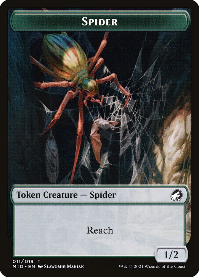 Spider — Innistrad: Midnight Hunt Tokens 11/19