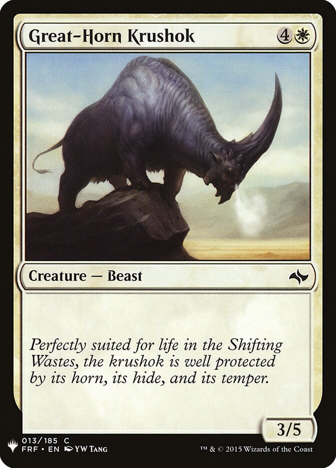 Great-Horn Krushok — The List FRF-13/5581