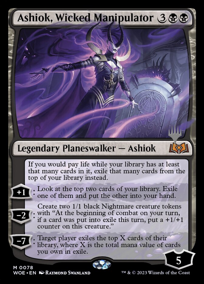 Ashiok, Wicked Manipulator — Wilds of Eldraine Promos 78p/160