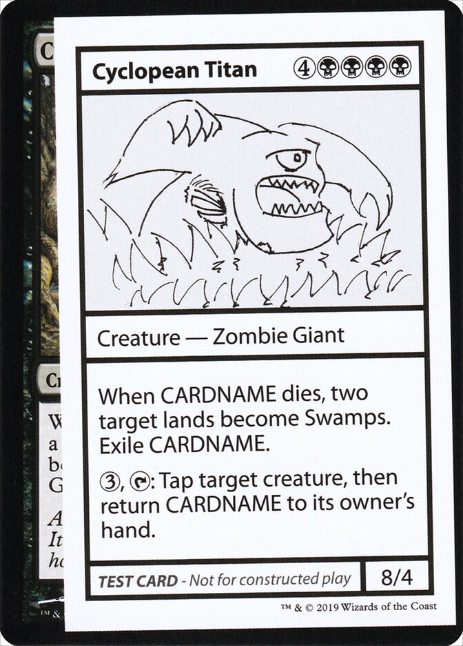 Cyclopean Titan — Mystery Booster Playtest Cards 2021 40/121