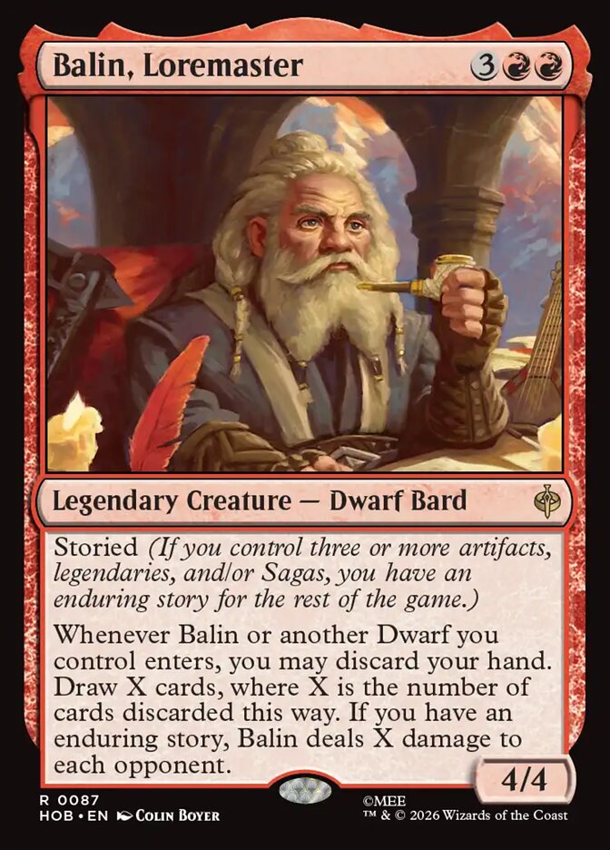 Balin, Loremaster — The Hobbit 87/321