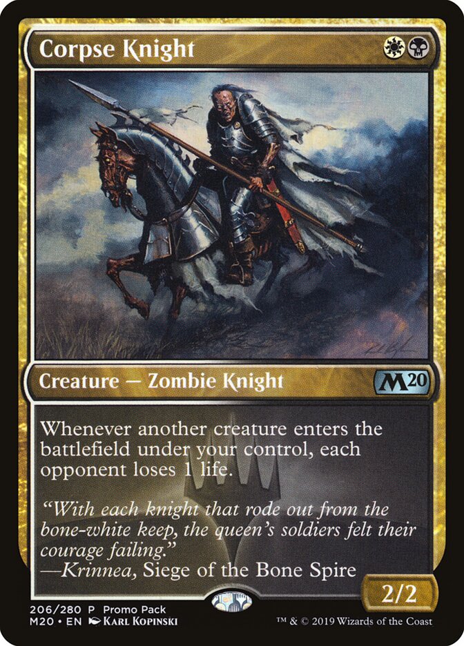 Corpse Knight — Core Set 2020 Promos 206/144