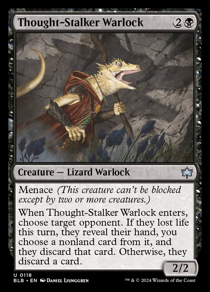 Thought-Stalker Warlock — Bloomburrow 118/398