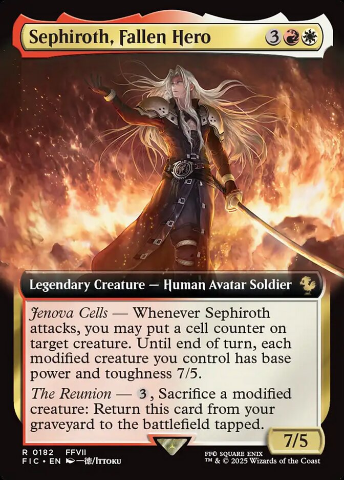 Sephiroth, Fallen Hero — Final Fantasy Commander 182/486