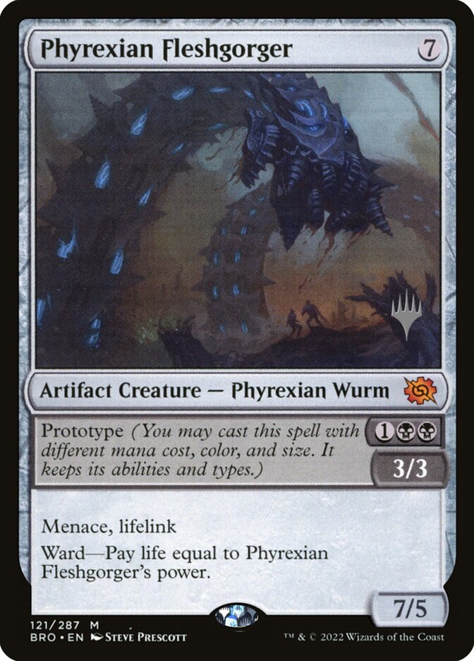 Phyrexian Fleshgorger — The Brothers' War Promos 121p/171