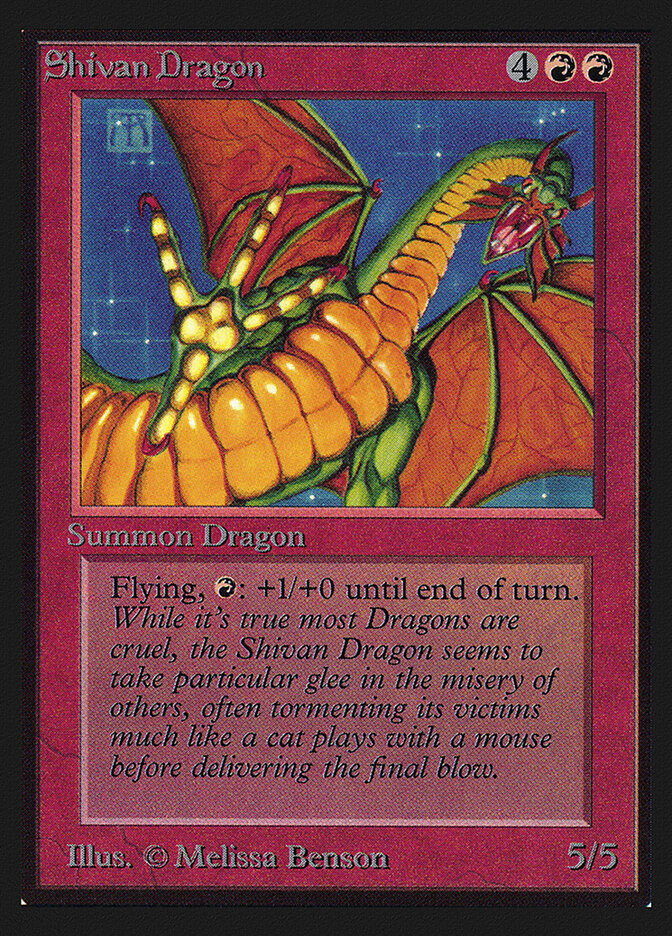 Shivan Dragon — Intl. Collectors' Edition 175/302