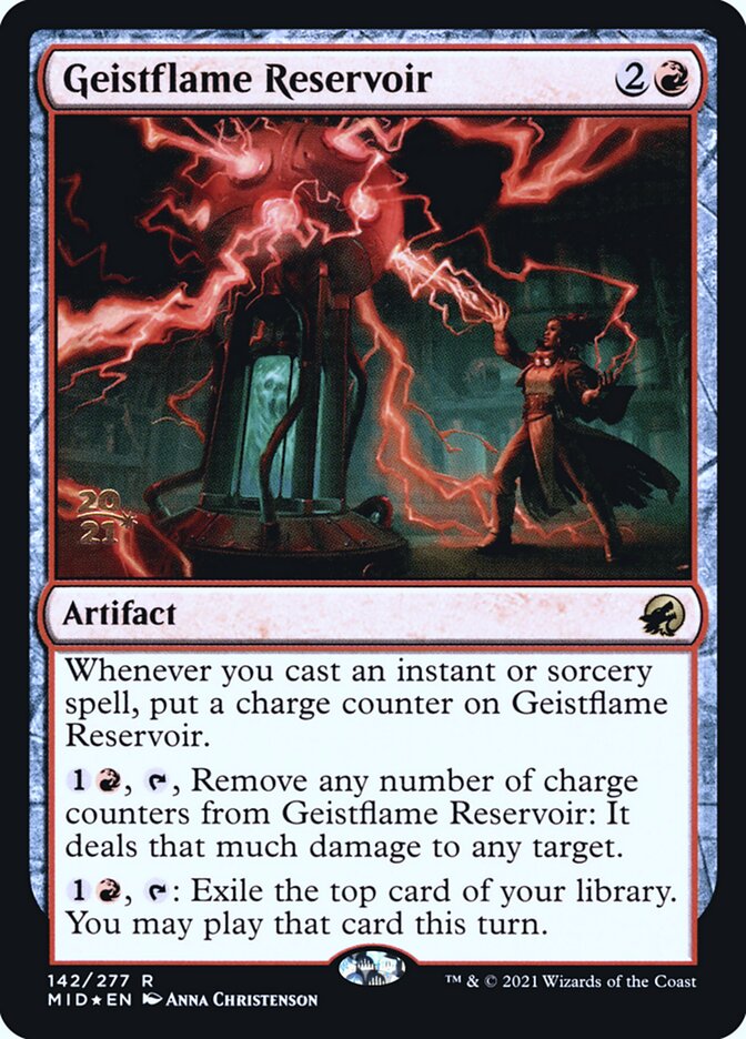 Geistflame Reservoir — Innistrad: Midnight Hunt Promos 142s/155