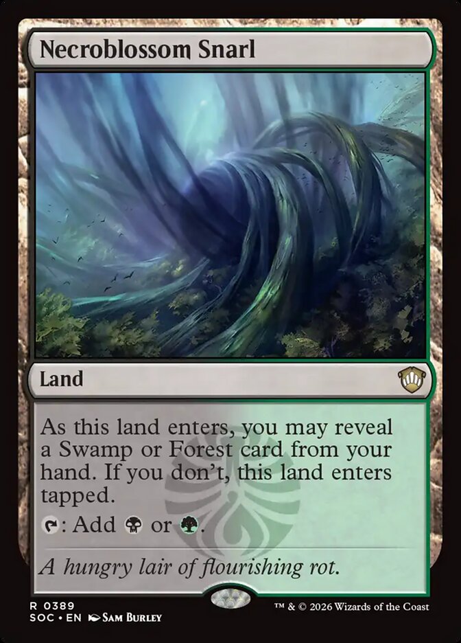 Necroblossom Snarl — Secrets of Strixhaven Commander 389/426
