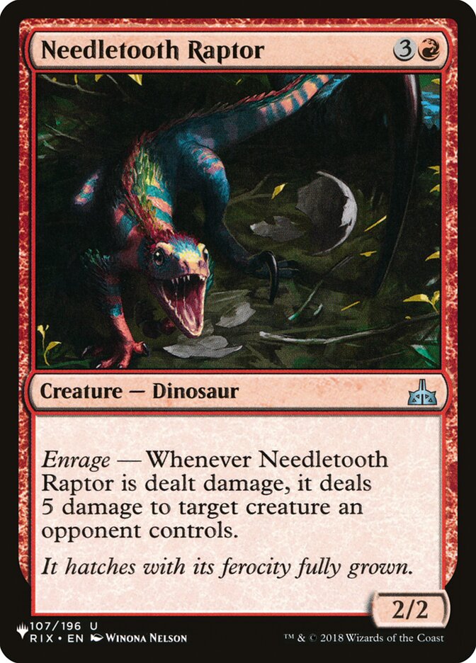Needletooth Raptor — The List RIX-107/5581