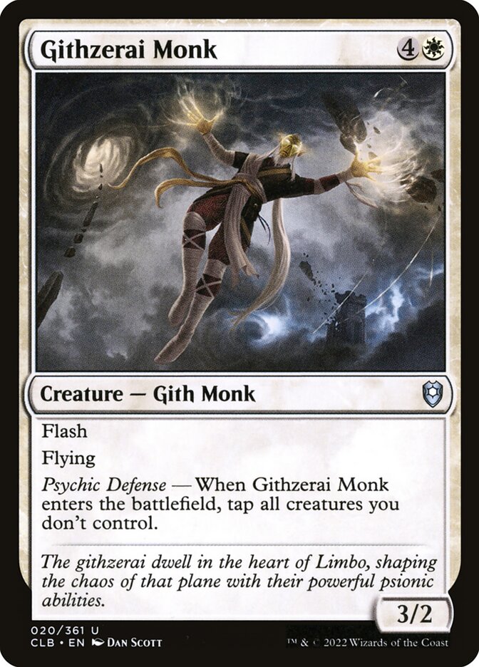 Githzerai Monk — Commander Legends: Battle for Baldur's Gate 20/936