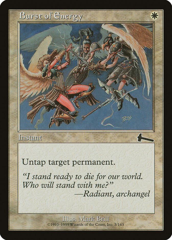 Burst of Energy — Urza's Legacy 3/143