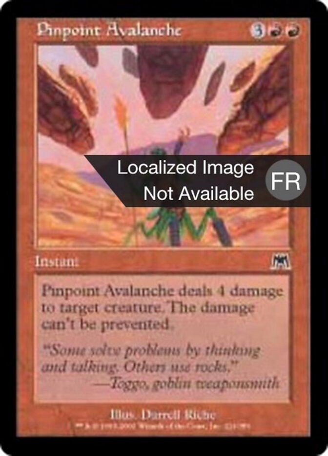 Avalanche de précision — Onslaught 221/350