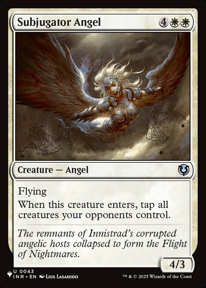 Subjugator Angel — The List INR-43/5581