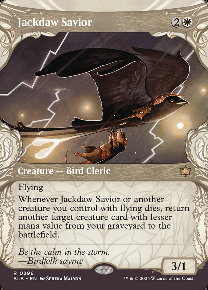 Jackdaw Savior — Bloomburrow 296/398