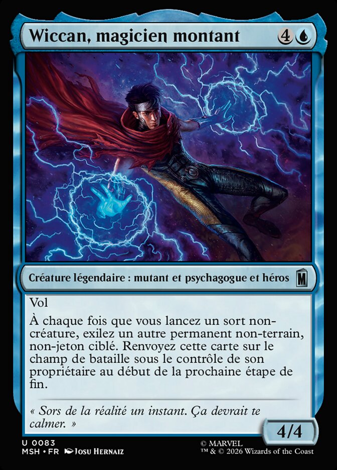 Wiccan, magicien montant — Marvel Super Heroes 83/453