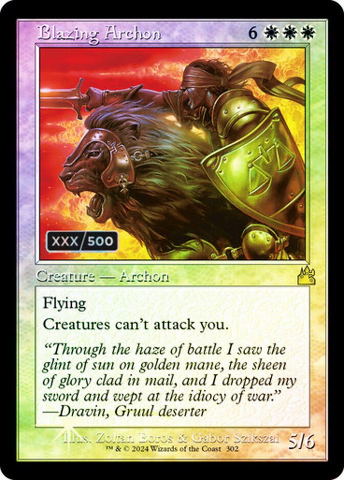 Blazing Archon — Ravnica Remastered 302z/531