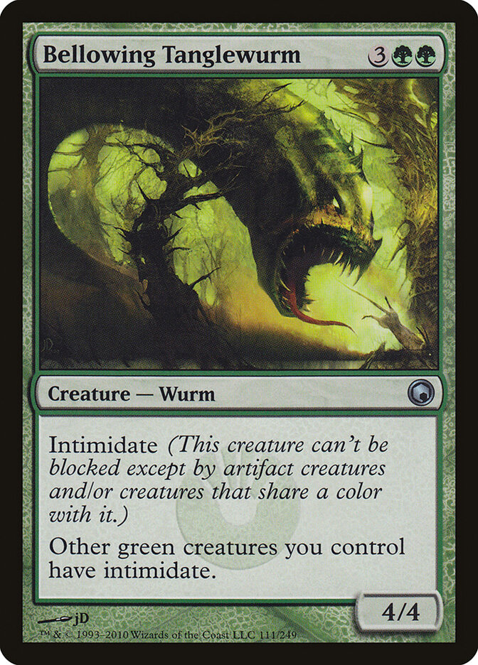 Bellowing Tanglewurm — Scars of Mirrodin 111/249