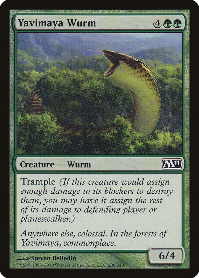 Yavimaya Wurm — Magic 2011 200/249